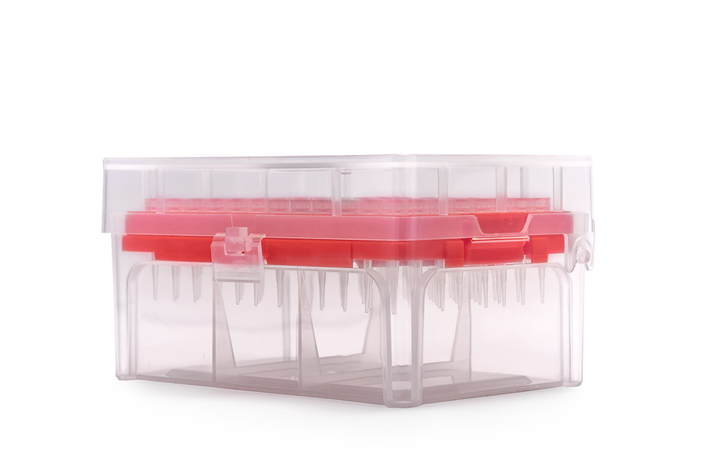 521100 Наконечники градуированные в штативах (нестерильные) 10 мкл